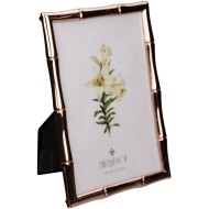 Porta Retrato 10x15cm Modern Bamboo em Zinco e Cobre